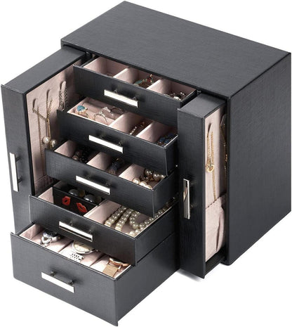 Schmuckkasten Organizer mit 7 Schubladen und Trennwänden