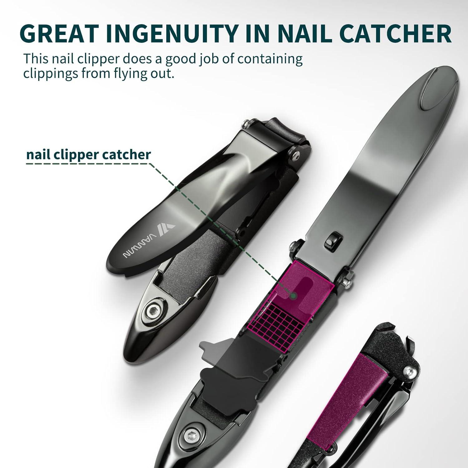 Nagelknipser mit Auffangbehälter und Ergonomischem
