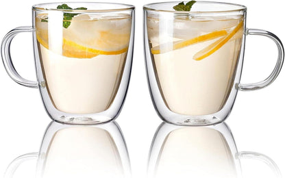 Doppelwandige Espressotassen 160ml 2er Set Isolierte Kaffeegläser