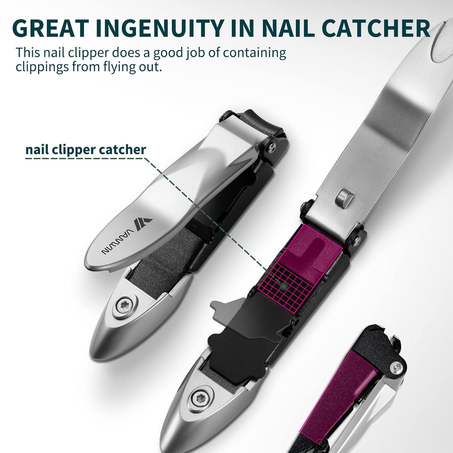 Nagelknipser mit Auffangbehälter und Ergonomischem