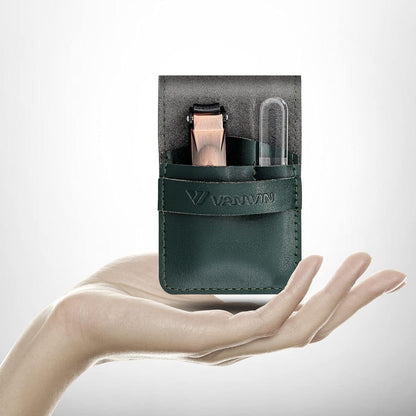 Nagelknipser mit Auffangbehälter Edelstahl Ergonomisch Glass Feile