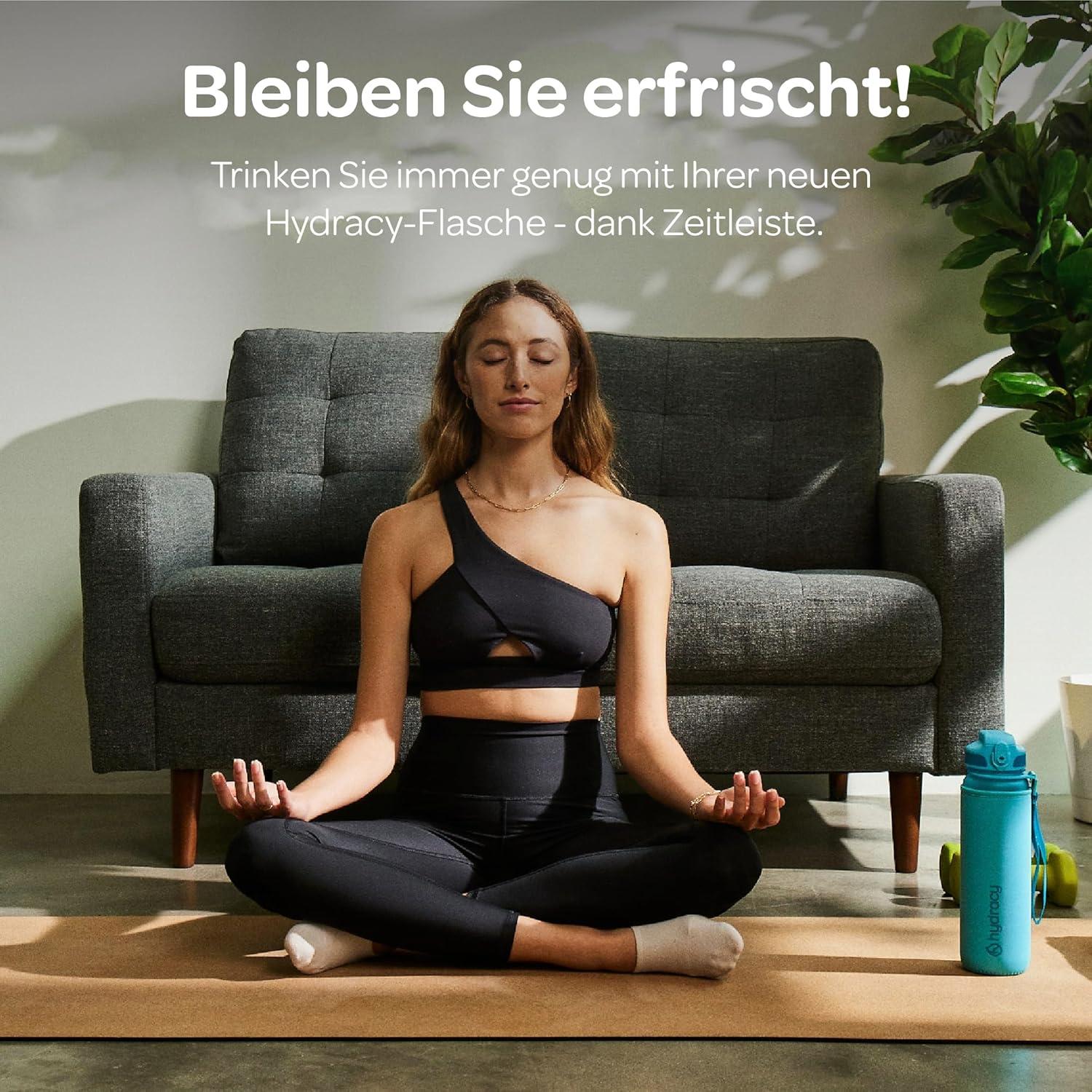 Hydracy Trinkflasche mit Fruchteinsatz 1L BPA-frei Auslaufsicher