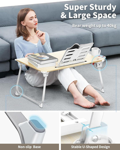 Laptop Tablett Bett Tisch XXL klappbar Boden Sofa Essen Arbeiten Spielen Lesen
