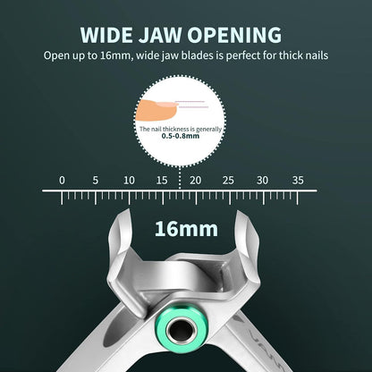 Nagelknipser für dicke Nägel 16 mm Wide Kieferöffnung aus
