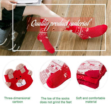 3 Paar Weihnachtssocken Damen Kuschelige Haussocken in