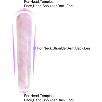 Rosenquarz Yoni Ei Set mit Massagestab für Damen Muskeln und
