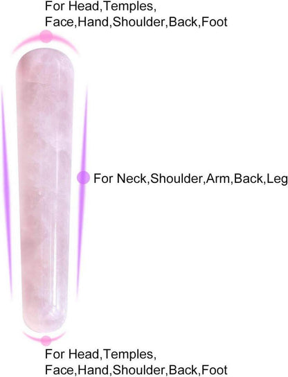 Rosenquarz Yoni Ei Massagestab 3 Größen Yoni Egg Muscle Kegel-Übungen
