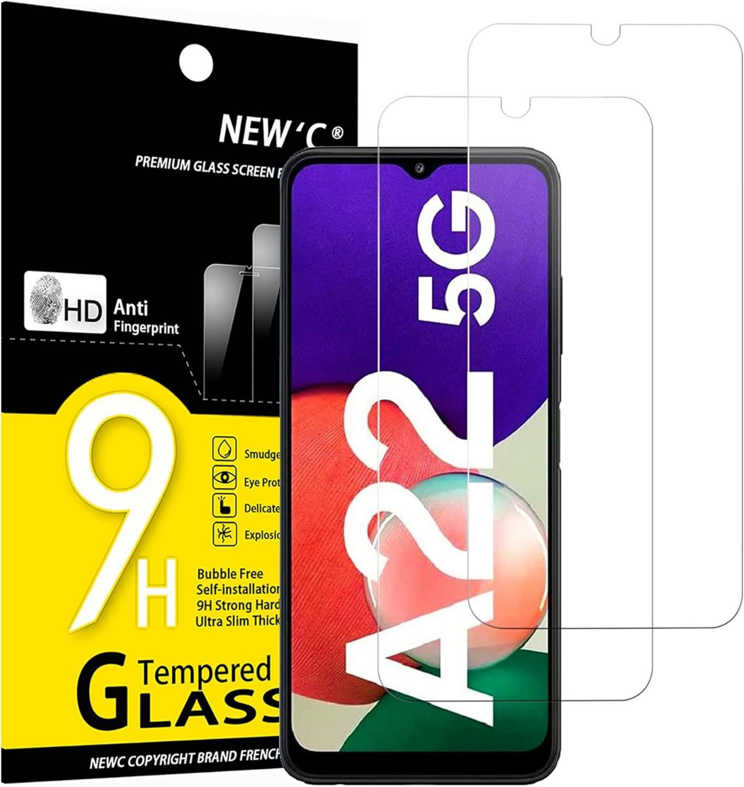 Panzer Schutz Glas Samsung Galaxy A22 5G Displayschutzfolie 9H