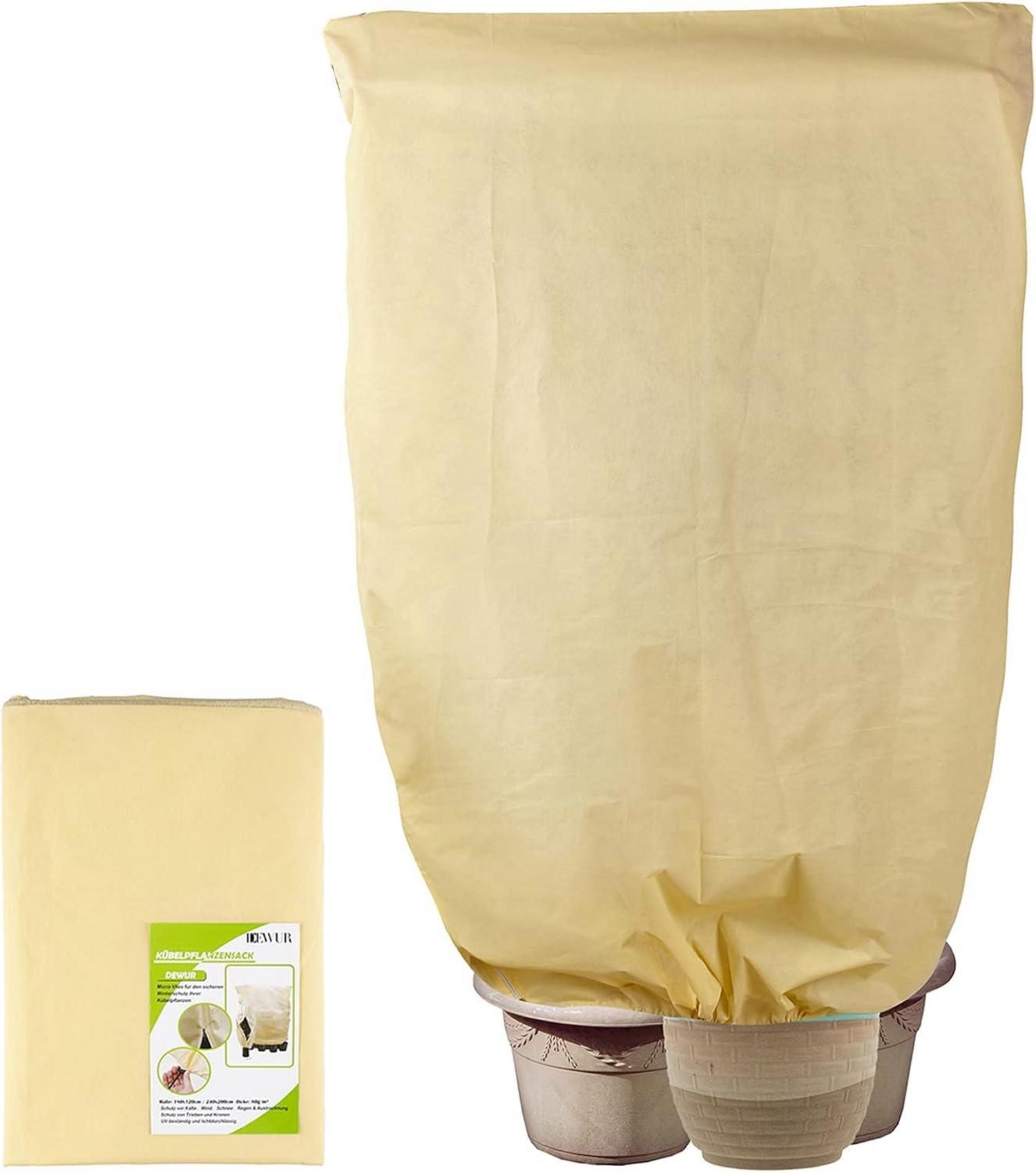 DEWUR Vlies Winterschutz Pflanzen Kübelpflanzen Frostschutz 120x180cm