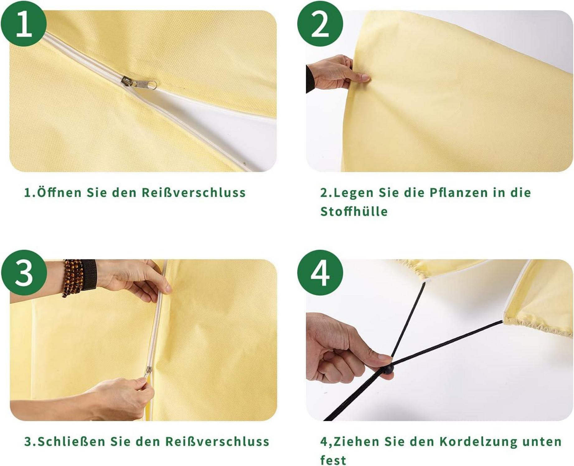 Pflanzenschutz Vlies Winter Frost Jutesack Palmen Tomaten Oleander 120x180cm