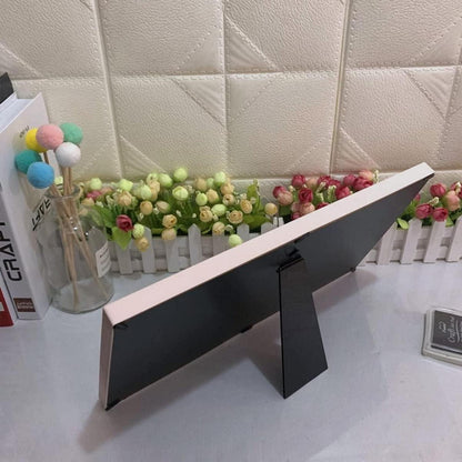 Baby Hand Fußabdruck Fotorahmen Stempelkissen Jubiläum Rosa