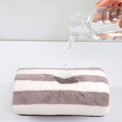 Luxus Mikrofaser Badehandtuch 70x140cm 2er Pack Grau Violett