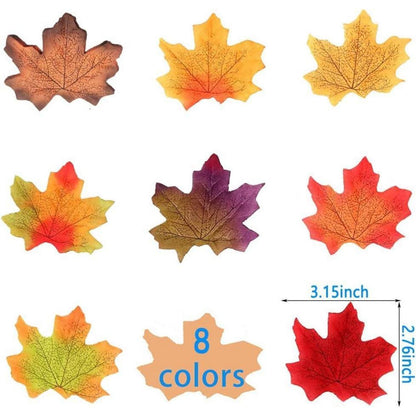 300 Herbstahornblätter künstliche Herbstblätter gemischte