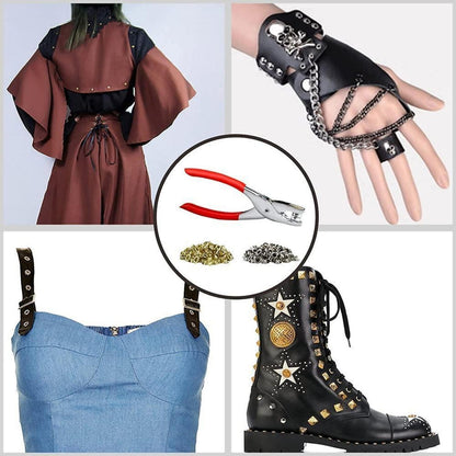 Ösenzange Set mit 400 Ösen – Profi Werkzeug für Planen, Banner & Leder