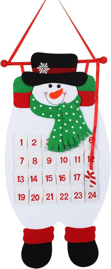 Adventskalender Stoff Weihnachtsdeko Schneemann Kinder Geschenk