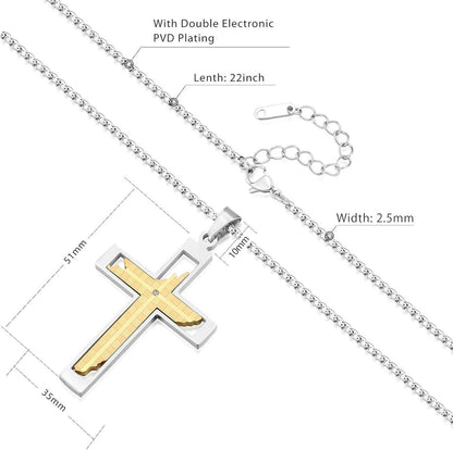 Anhänger Kette 3/2mm Panzerkette Gold/Weißgold Blitz Kreuz Pfeilspitze