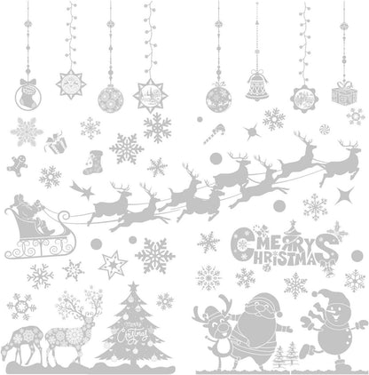 Fensterbilder Weihnachten 8 Blätter Schneeflocken