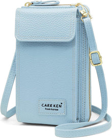 Handytasche Damen Geldbörse PU Leder Umhängetasche Crossbody Tasche