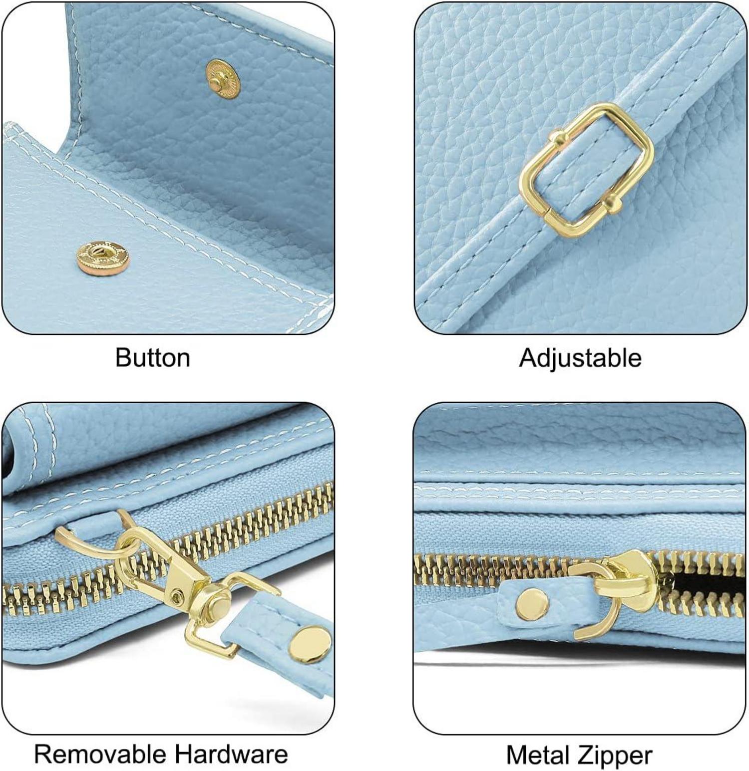 Damen Handytasche Umhängetasche Crossbody Geldbörse - Blau