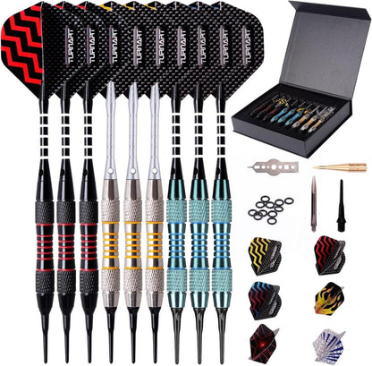 Dartpfeile mit Kunststoffspitze 18g, 50 Zusatzspitzen