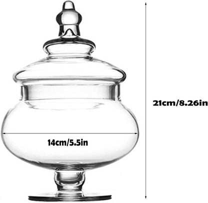 Glas Bonbonglas mit Deckel für Süßigkeiten, Hochzeit, Candybar