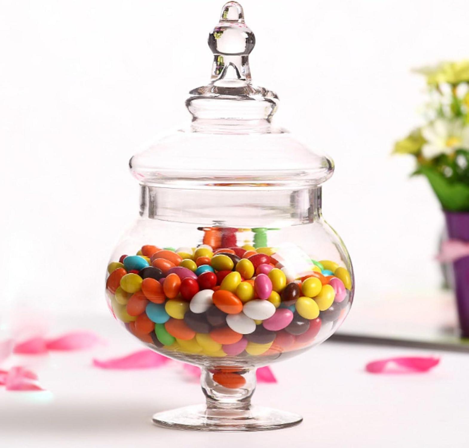 FCQLFYF Bonbonglas Aufbewahrungsglas Transparenter Deckel Candybar