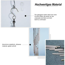 Windspiel Garten 12 Rohre Aluminium Kiefernholz Dekoration