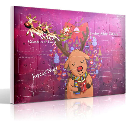 MJartoria Schmuck Adventskalender 2024 Einhorn Weihnachten