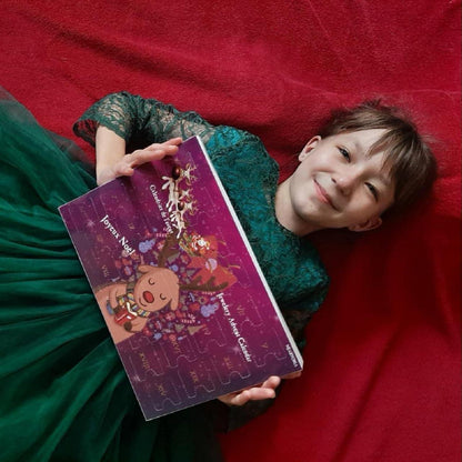 MJartoria Schmuck Adventskalender 2024 Einhorn Weihnachten