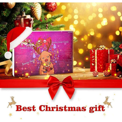 MJartoria Schmuck Adventskalender 2024 Einhorn Weihnachten