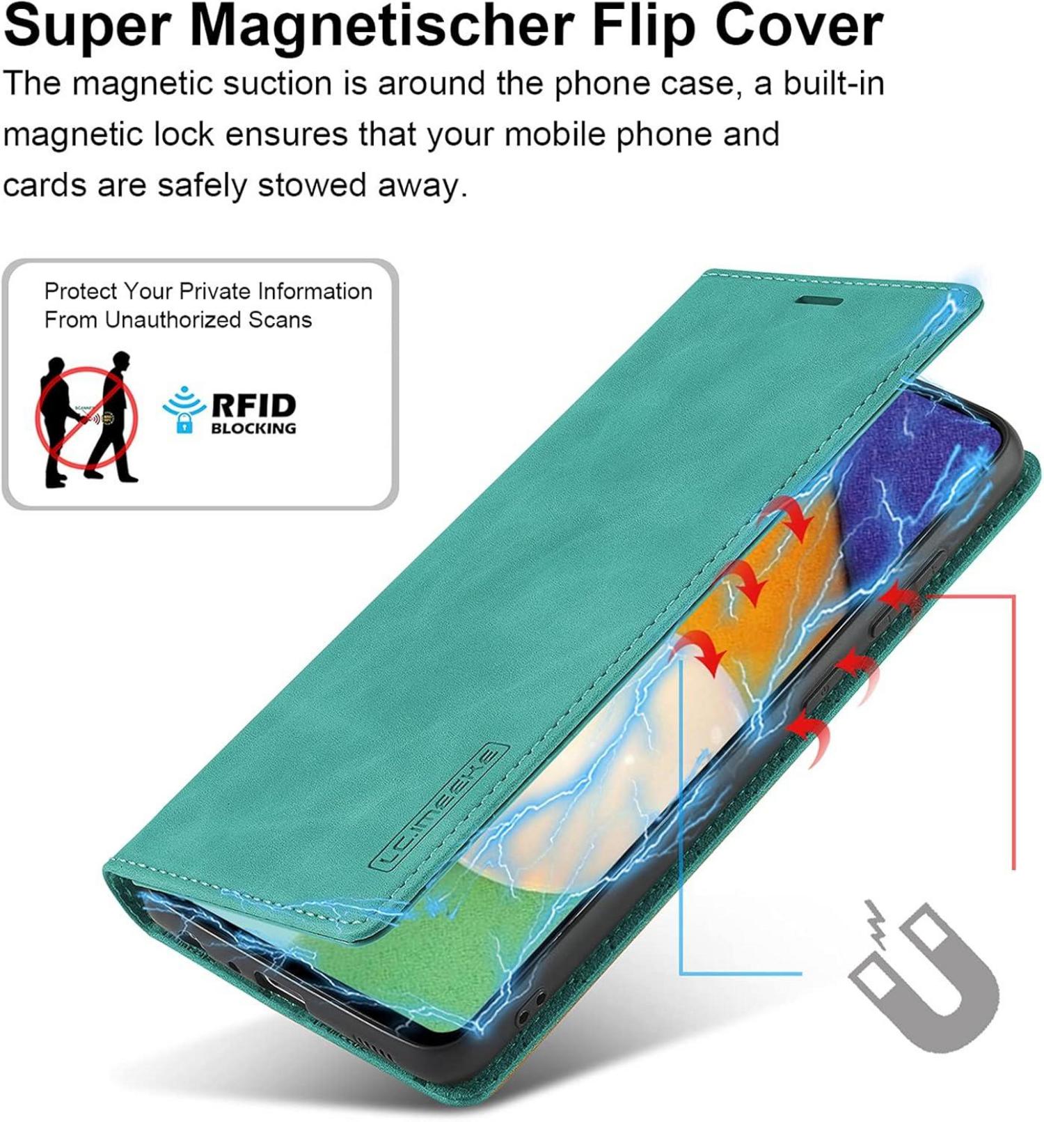 Handyhülle Samsung Galaxy A52s 5G mit Schutzfolie Magnetverschluss