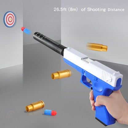 Spielzeug Soft Foam Gun Set mit 2 Magazin und Schalldämpfer, für Kinder