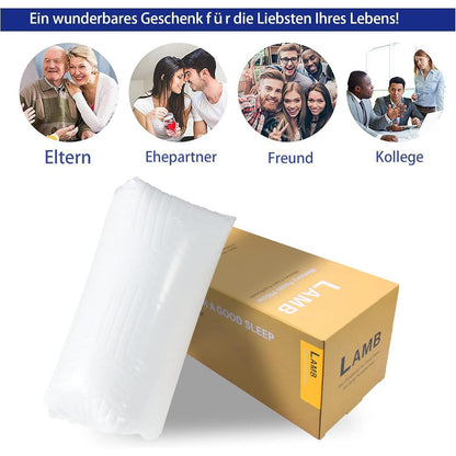 LAMB Nackenkissen Memory Foam 60x36x12 cm mit RUCO-BAC Bezug