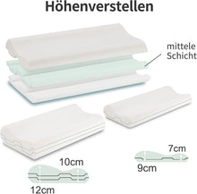 LAMB Nackenkissen Memory Foam 60x36x12 cm mit RUCO-BAC Bezug