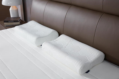 Orthopädisches Memory Foam Nackenkissen 60x36x12cm RUCO-BAC Bezug