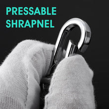 Metall Schlüsselanhänger Karabiner Clip 4er Pack Silber
