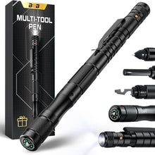 BIIB Multitool Stift LED-Licht Schwarz Magnetisch