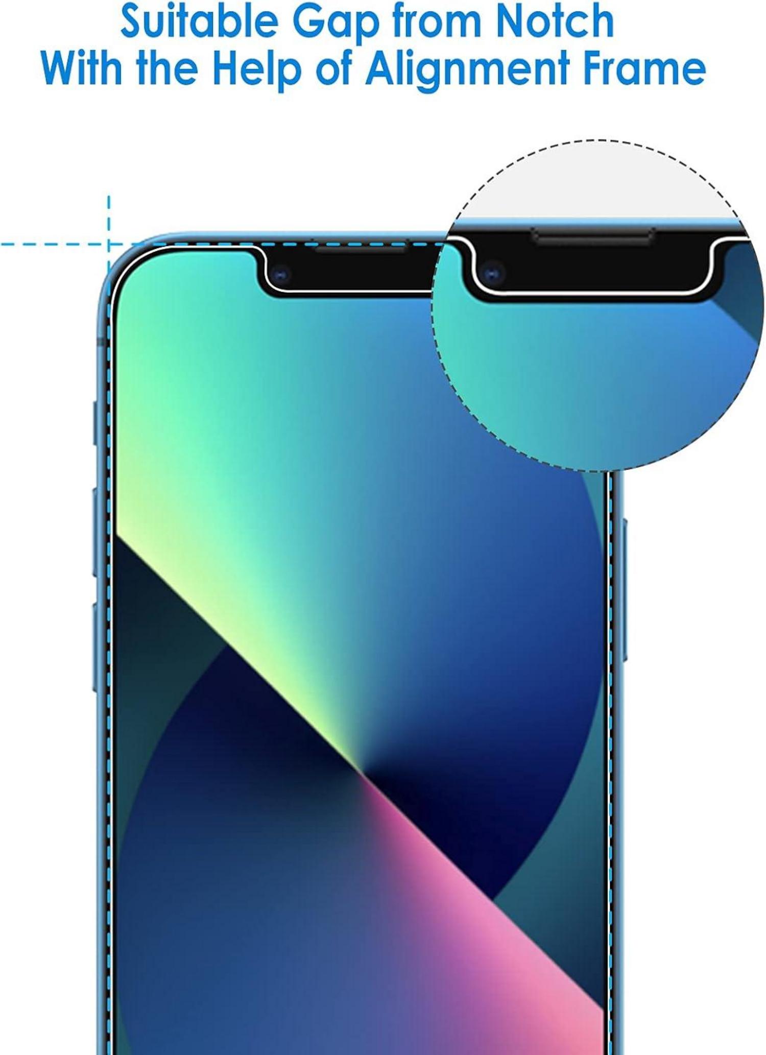 Schutzfolie iPhone 13 Pro Max 6,7 Zoll Panzerglas 2 Stück