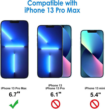 Displayschutzfolie iPhone 13 Pro Max 6,7 Zoll Panzerglas 2 Stück