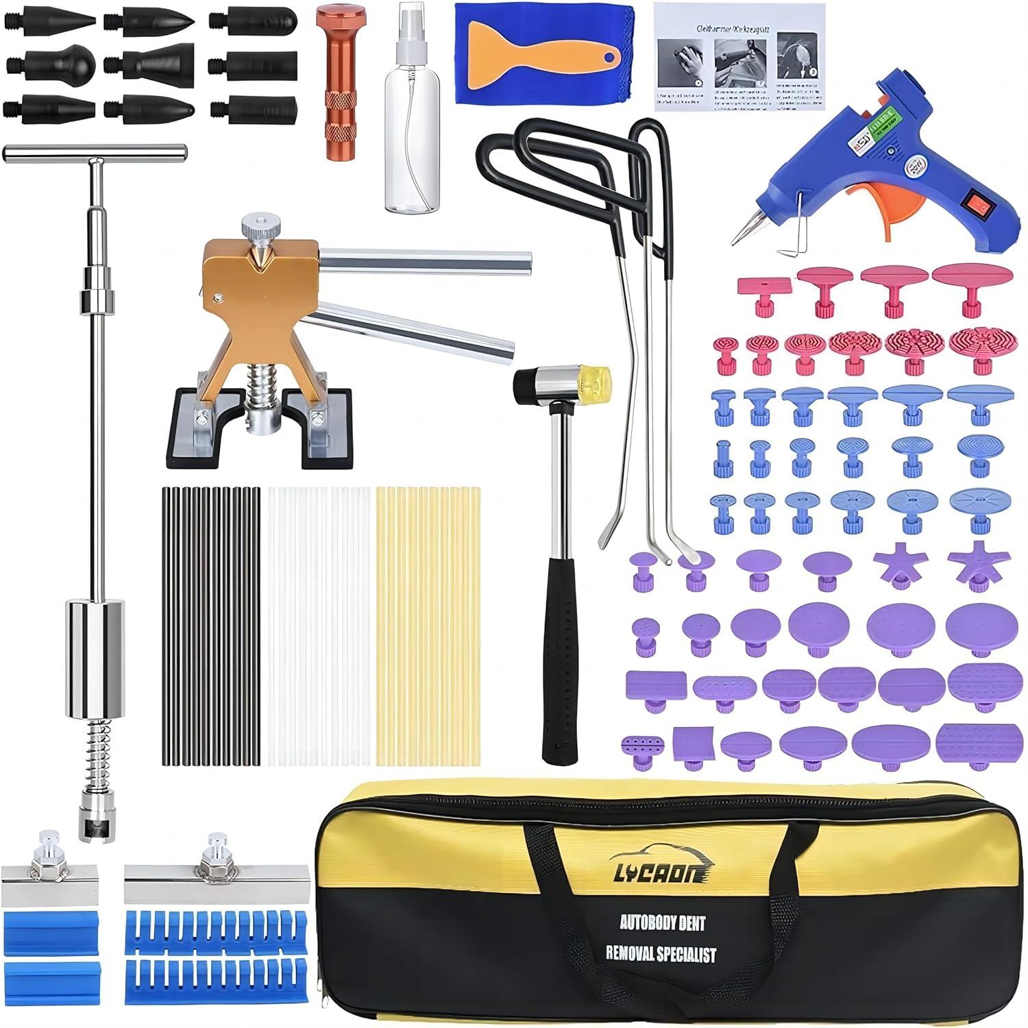 LYCAON Ausbeulwerkzeug Dent Puller Kit für lackierfreie