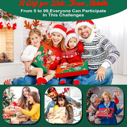 Adventskalender Knobelspiele 2024 Kinder 24 Tage Geschenke Metall Holz