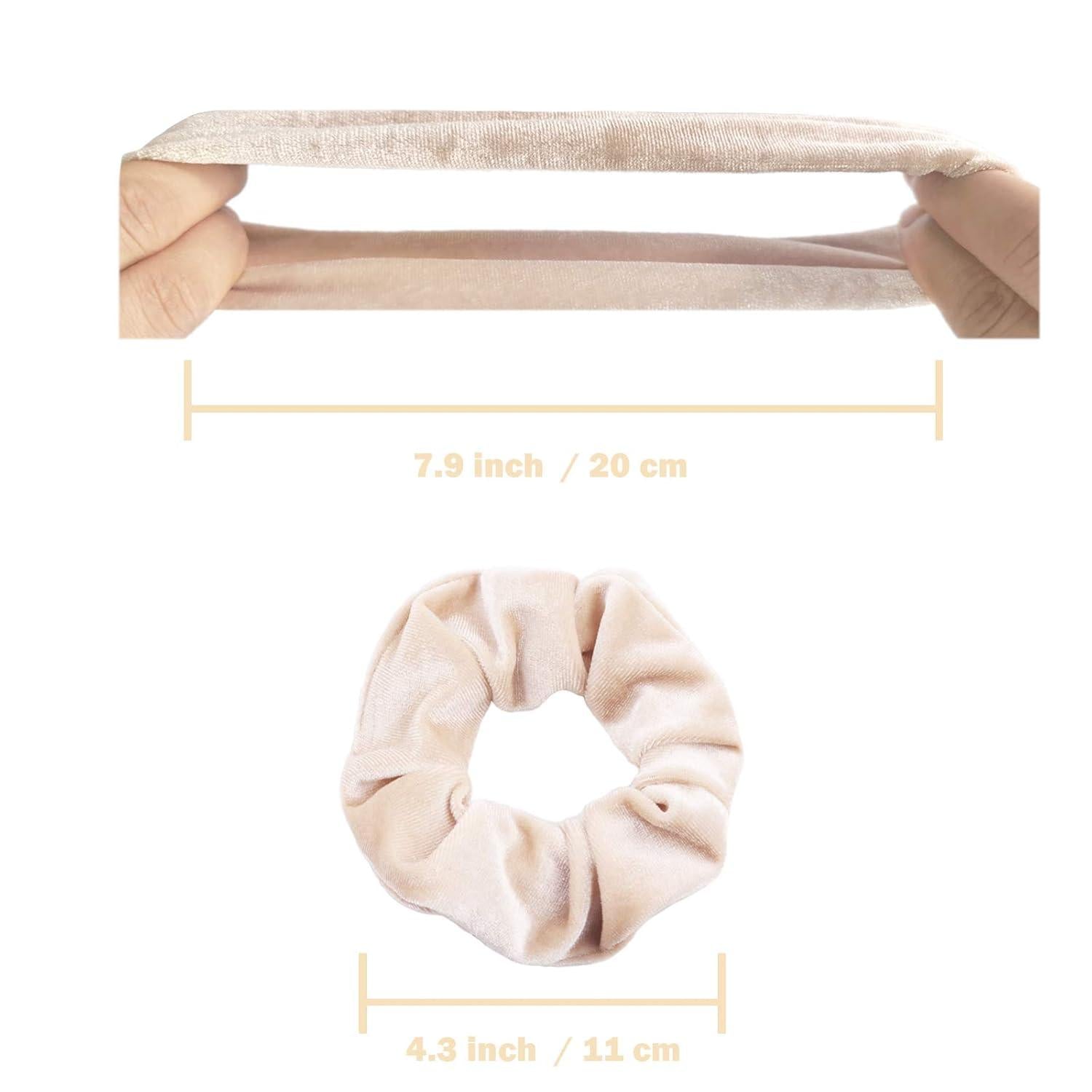 VENUSTE Haargummis Scrunchies aus Samt Damen Haarschmuck 12er Set