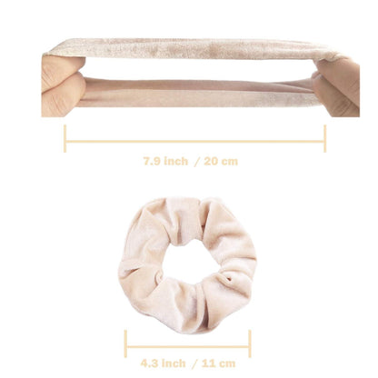 VENUSTE Haargummis Scrunchies aus Samt Damen Haarschmuck 12er Set