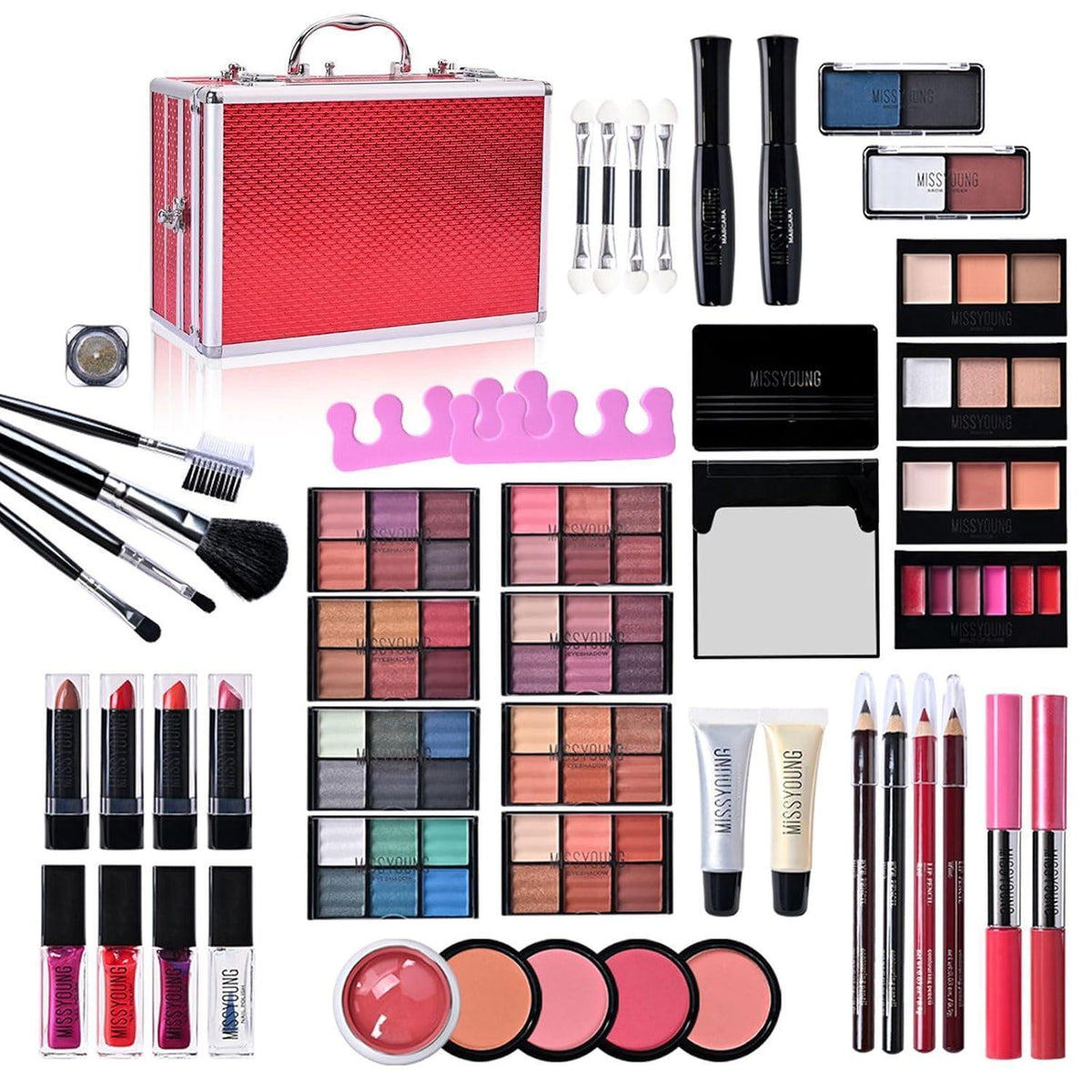 Make-up Geschenkset für Gesicht, Augen & Lippen