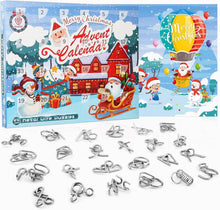 Metall Knobelspiele Adventskalender 24 Puzzle Weihnachten Kinder