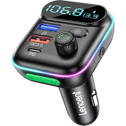 FM Auto Transmitter Bluetooth Adapter V5.0
