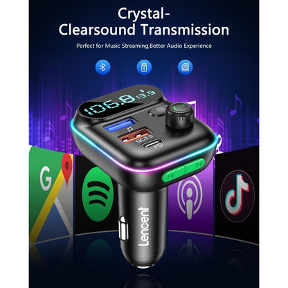 FM Auto Transmitter Bluetooth Adapter V5.0