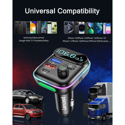FM Auto Transmitter Bluetooth Adapter V5.0