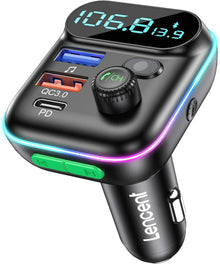 Bluetooth FM Transmitter Auto Radio Adapter USB PD Typ-C QC 3.0