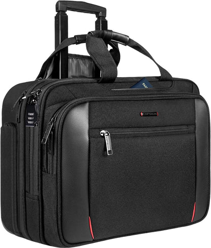Rollender Laptoptrolley für 17,3 Zoll Laptop, wasserdichte